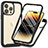 Custodia Silicone Trasparente Laterale 360 Gradi Cover ZJ3 per Apple iPhone 13 Pro Max Nero