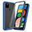 Custodia Silicone Trasparente Laterale 360 Gradi Cover ZJ3 per Google Pixel 5 XL 5G Blu