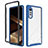 Custodia Silicone Trasparente Laterale 360 Gradi Cover ZJ3 per LG Velvet 4G Blu