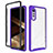 Custodia Silicone Trasparente Laterale 360 Gradi Cover ZJ3 per LG Velvet 5G Viola