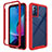 Custodia Silicone Trasparente Laterale 360 Gradi Cover ZJ3 per Motorola Moto G Play (2023) Rosso