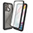 Custodia Silicone Trasparente Laterale 360 Gradi Cover ZJ3 per Motorola Moto G60 Nero