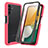 Custodia Silicone Trasparente Laterale 360 Gradi Cover ZJ3 per Samsung Galaxy A04s Rosa Caldo