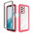 Custodia Silicone Trasparente Laterale 360 Gradi Cover ZJ3 per Samsung Galaxy A23 5G Rosa Caldo
