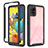 Custodia Silicone Trasparente Laterale 360 Gradi Cover ZJ3 per Samsung Galaxy A51 4G Nero