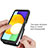 Custodia Silicone Trasparente Laterale 360 Gradi Cover ZJ3 per Samsung Galaxy F42 5G