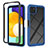 Custodia Silicone Trasparente Laterale 360 Gradi Cover ZJ3 per Samsung Galaxy F42 5G Blu