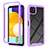 Custodia Silicone Trasparente Laterale 360 Gradi Cover ZJ3 per Samsung Galaxy F42 5G Lavanda