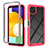 Custodia Silicone Trasparente Laterale 360 Gradi Cover ZJ3 per Samsung Galaxy F42 5G Rosa Caldo