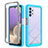 Custodia Silicone Trasparente Laterale 360 Gradi Cover ZJ3 per Samsung Galaxy M32 5G Cielo Blu