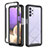 Custodia Silicone Trasparente Laterale 360 Gradi Cover ZJ3 per Samsung Galaxy M32 5G Nero