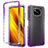 Custodia Silicone Trasparente Laterale 360 Gradi Cover ZJ3 per Xiaomi Poco X3 NFC Viola