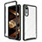 Custodia Silicone Trasparente Laterale 360 Gradi Cover ZJ4 per LG Velvet 4G Nero