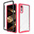 Custodia Silicone Trasparente Laterale 360 Gradi Cover ZJ4 per LG Velvet 5G Rosa Caldo