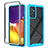 Custodia Silicone Trasparente Laterale 360 Gradi Cover ZJ4 per Samsung Galaxy A82 5G Cielo Blu