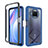Custodia Silicone Trasparente Laterale 360 Gradi Cover ZJ4 per Xiaomi Mi 10i 5G Blu