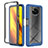 Custodia Silicone Trasparente Laterale 360 Gradi Cover ZJ4 per Xiaomi Poco X3 NFC Blu