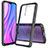 Custodia Silicone Trasparente Laterale 360 Gradi Cover ZJ5 per Xiaomi Redmi 9 Prime India Nero