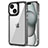 Custodia Silicone Trasparente Laterale Cover AC1 per Apple iPhone 13 Nero