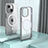 Custodia Silicone Trasparente Laterale Cover con Mag-Safe Magnetic QC1 per Apple iPhone 13