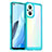 Custodia Silicone Trasparente Laterale Cover J01S per OnePlus Nord N20 5G Ciano