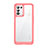 Custodia Silicone Trasparente Laterale Cover J01S per Oppo K9S 5G Rosso
