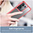 Custodia Silicone Trasparente Laterale Cover J01S per Oppo Reno8 Pro+ Plus 5G