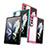 Custodia Silicone Trasparente Laterale Cover J01S per Samsung Galaxy Z Fold3 5G