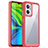 Custodia Silicone Trasparente Laterale Cover J01S per Xiaomi Redmi 11 Prime 5G Rosso