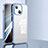 Custodia Silicone Trasparente Laterale Cover LD1 per Apple iPhone 14 Plus Cielo Blu
