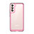 Custodia Silicone Trasparente Laterale Cover M03 per Samsung Galaxy S22 5G Oro Rosa