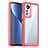 Custodia Silicone Trasparente Laterale Cover M06 per Xiaomi Mi 12 Lite 5G Rosso