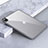Custodia Silicone Trasparente Laterale Cover per Apple iPad Pro 12.9 (2020) Grigio Scuro