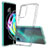 Custodia Silicone Trasparente Laterale Cover per Motorola Moto Edge 20 5G Chiaro