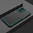 Custodia Silicone Trasparente Laterale Cover per Oppo A58x 5G Verde Notte