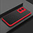 Custodia Silicone Trasparente Laterale Cover per Oppo A78 5G Rosso