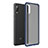 Custodia Silicone Trasparente Laterale Cover per Samsung Galaxy A02 Blu