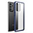 Custodia Silicone Trasparente Laterale Cover per Samsung Galaxy A23 5G Blu