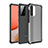 Custodia Silicone Trasparente Laterale Cover per Samsung Galaxy A72 5G Nero