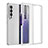 Custodia Silicone Trasparente Laterale Cover per Samsung Galaxy Z Fold4 5G