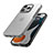 Custodia Silicone Trasparente Laterale Cover QC1 per Apple iPhone 13 Pro Max