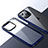 Custodia Silicone Trasparente Laterale Cover QC2 per Apple iPhone 13 Pro Max Blu