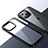 Custodia Silicone Trasparente Laterale Cover QC2 per Apple iPhone 13 Pro Nero