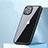 Custodia Silicone Trasparente Laterale Cover QC3 per Apple iPhone 13 Nero