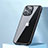 Custodia Silicone Trasparente Laterale Cover QC3 per Apple iPhone 13 Pro Max Nero