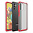 Custodia Silicone Trasparente Laterale Cover WL1 per Samsung Galaxy A32 4G Rosso