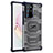 Custodia Silicone Trasparente Laterale Cover WL1 per Samsung Galaxy Note 20 Ultra 5G Blu Notte