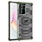 Custodia Silicone Trasparente Laterale Cover WL1 per Samsung Galaxy Note 20 Ultra 5G Verde Pastello