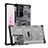 Custodia Silicone Trasparente Laterale Cover WL2 per Samsung Galaxy Note 20 Ultra 5G Nero