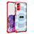 Custodia Silicone Trasparente Laterale Cover WL2 per Samsung Galaxy S20 5G Rosso